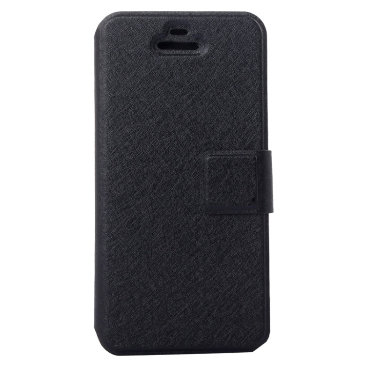 Silk Texture Leather Case with Credit Card Slot & Holder for iPhone 5 & 5