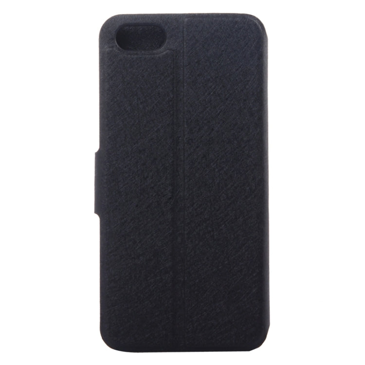 Silk Texture Leather Case with Credit Card Slot & Holder for iPhone 5 & 5