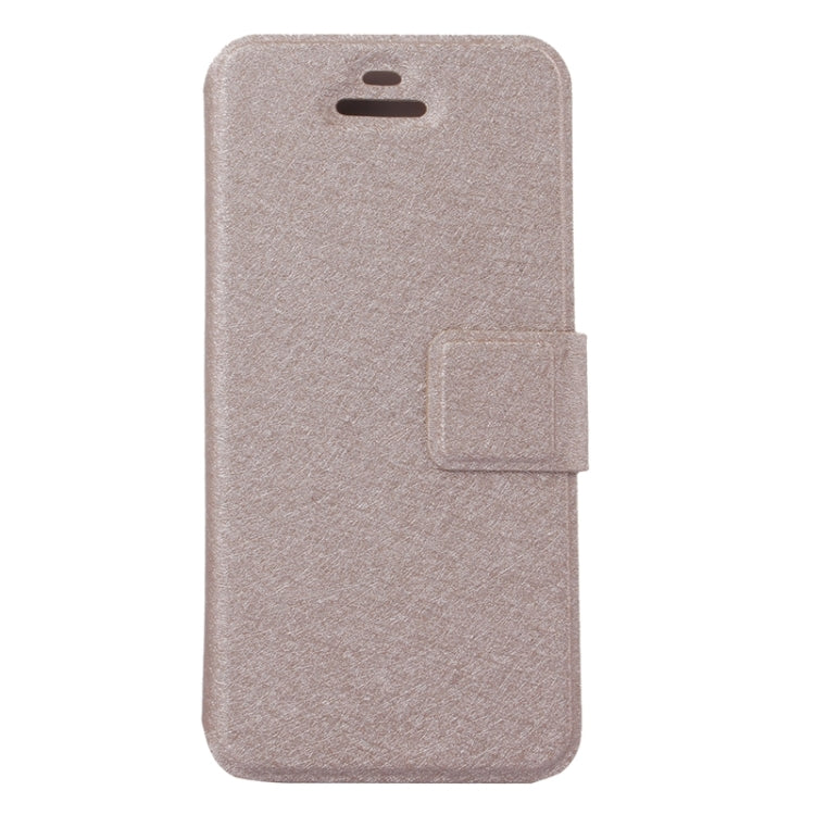 Silk Texture Leather Case with Credit Card Slot & Holder for iPhone 5 & 5