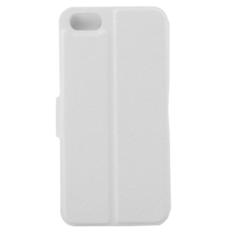 Silk Texture Leather Case with Credit Card Slot & Holder for iPhone 5 & 5