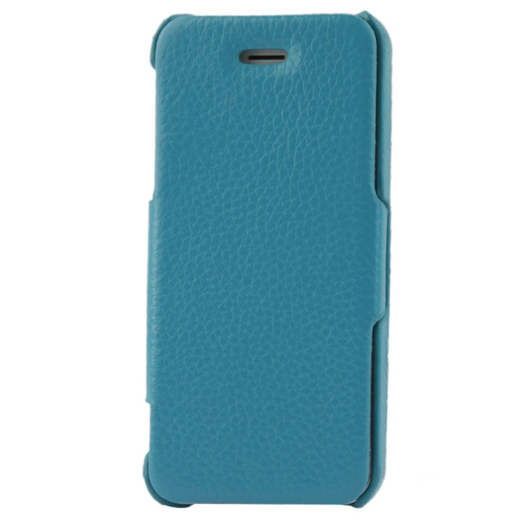 Thermal Styling Litchi Texture Flip Top-grain Genuine Leather Case for iPhone 5 & 5s & SE & SE