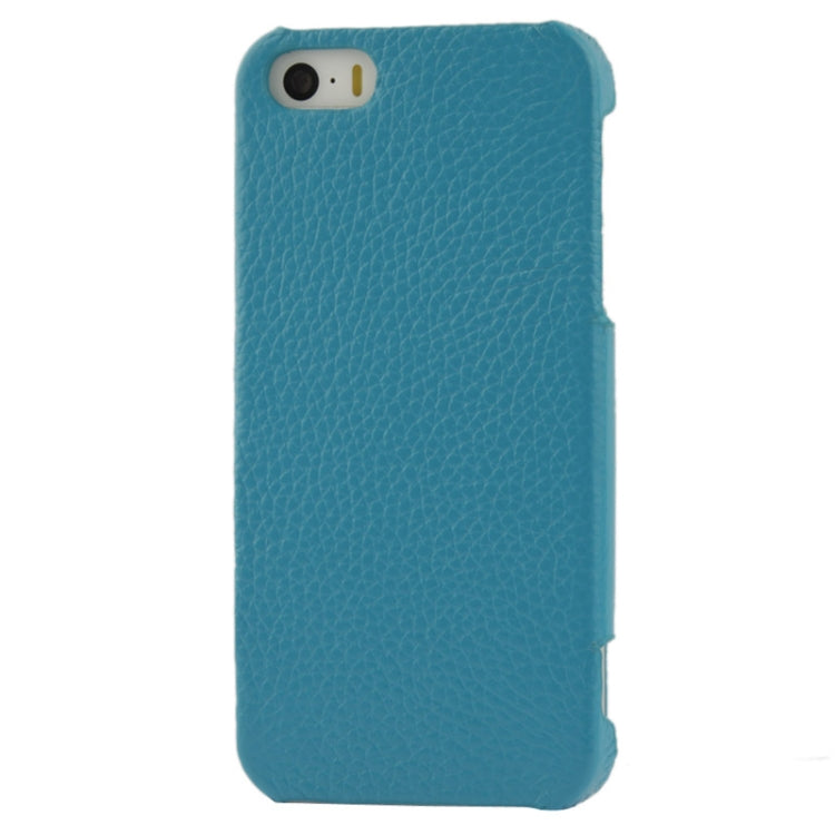 Thermal Styling Litchi Texture Flip Top-grain Genuine Leather Case for iPhone 5 & 5s & SE & SE