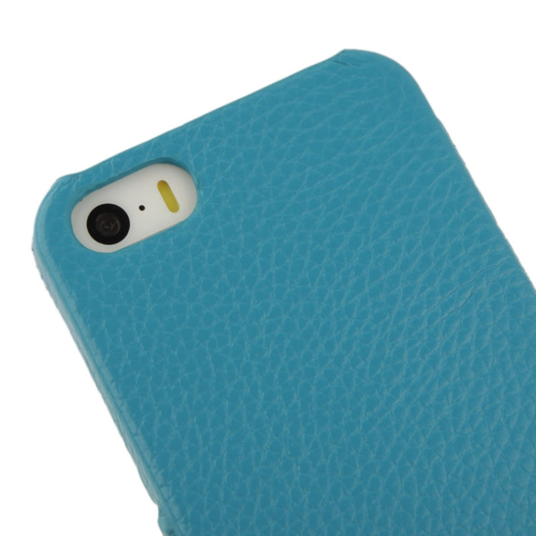 Thermal Styling Litchi Texture Flip Top-grain Genuine Leather Case for iPhone 5 & 5s & SE & SE