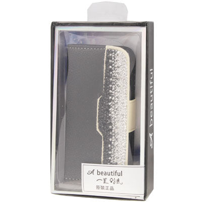 Diamond Encrusted Litchi Texture Horizontal Flip Leather Case with Credit Card Slots for iPhone 5 & 5S