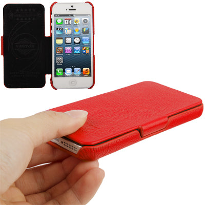 Litchi Texture Horizontal Flip Split Leather Case for iPhone 5 & 5S