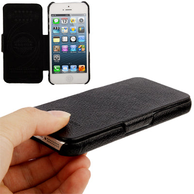 Litchi Texture Top-grain Leather Case  for iPhone 5 & 5s & SE & SE