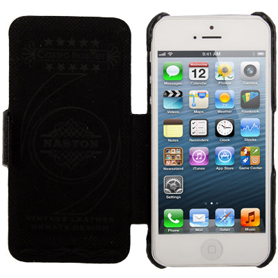 Litchi Texture Top-grain Leather Case  for iPhone 5 & 5s & SE & SE