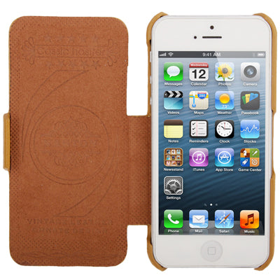 Litchi Texture Top-grain Leather Case  for iPhone 5 & 5s & SE & SE