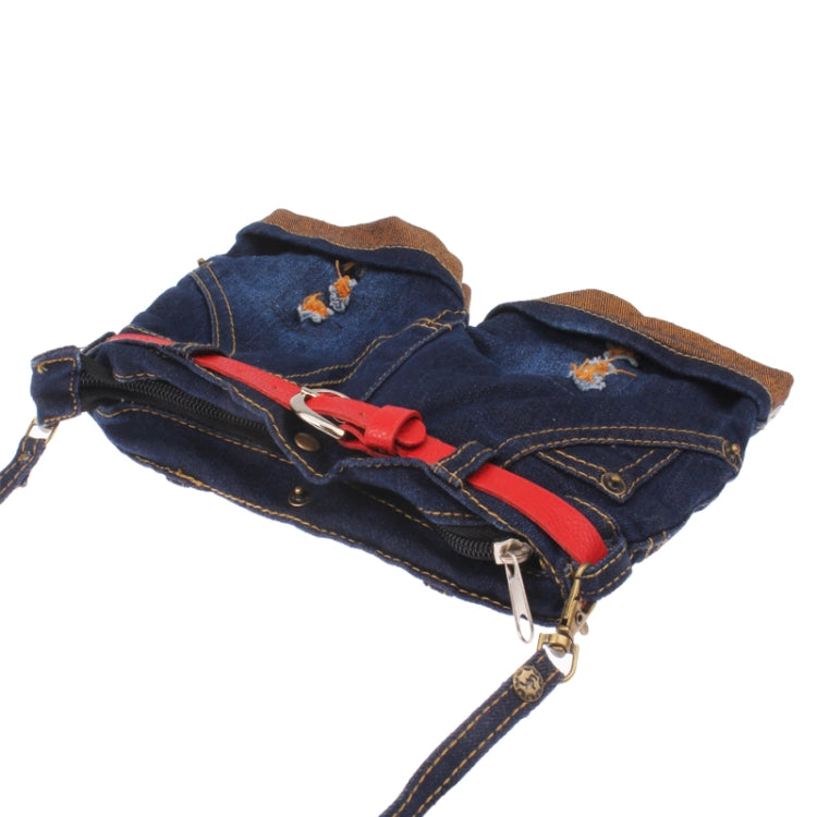 Fashion Jeans Shorts Style Protective Carrying Bag / Casual Denim Shorts Purse Bag for iPhone 5 / 5S / 5C, iPhone 4 / 4S, Samsung S IV / i9500 / i9300 (Brown)