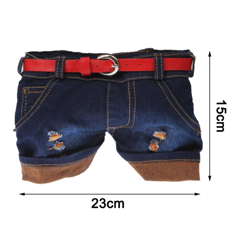 Fashion Jeans Shorts Style Protective Carrying Bag / Casual Denim Shorts Purse Bag for iPhone 5 / 5S / 5C, iPhone 4 / 4S, Samsung S IV / i9500 / i9300 (Brown)