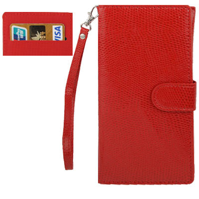Snakeskin Texture Leather Case / Carry Bag with Credit Card Slots & Neck Strap for iPhone 5 & 5S & SE