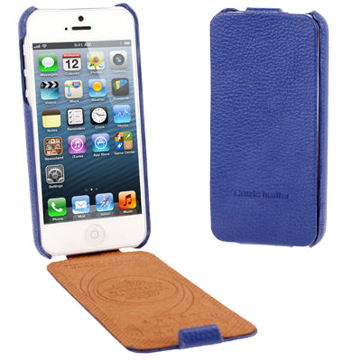 Litchi Texture Vertical Flip Top-grain Leather Case  for  iPhone 5 & 5S & SE