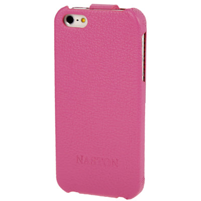Litchi Texture Vertical Flip Top-grain Leather Case  for  iPhone 5 & 5S & SE