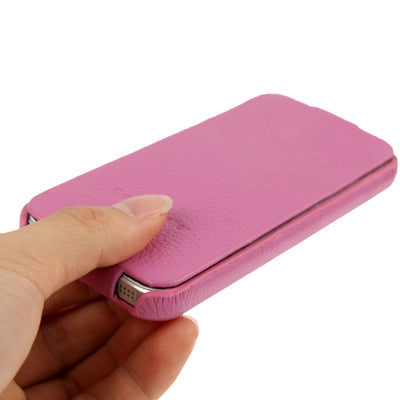 Litchi Texture Vertical Flip Top-grain Leather Case  for  iPhone 5 & 5S & SE