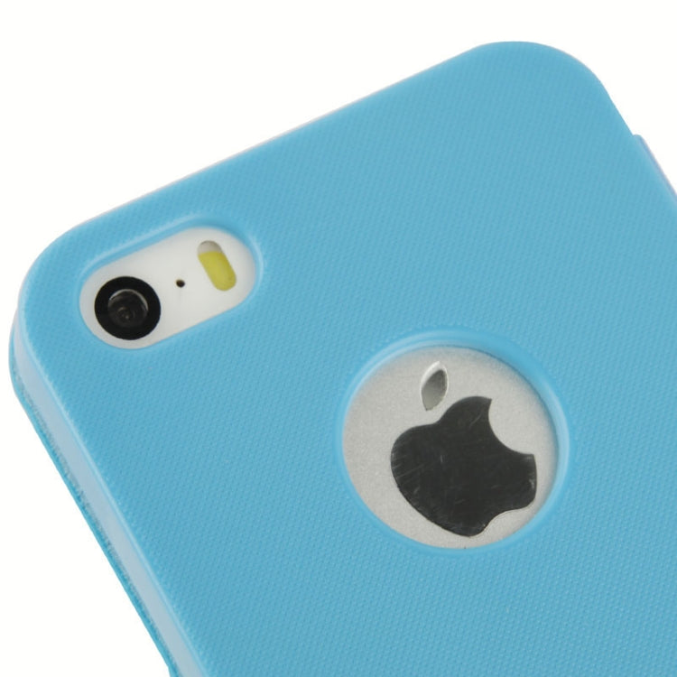 Brush Texture Flip Leather Case with Magnet Button for iPhone 5 & 5s & SE & SE