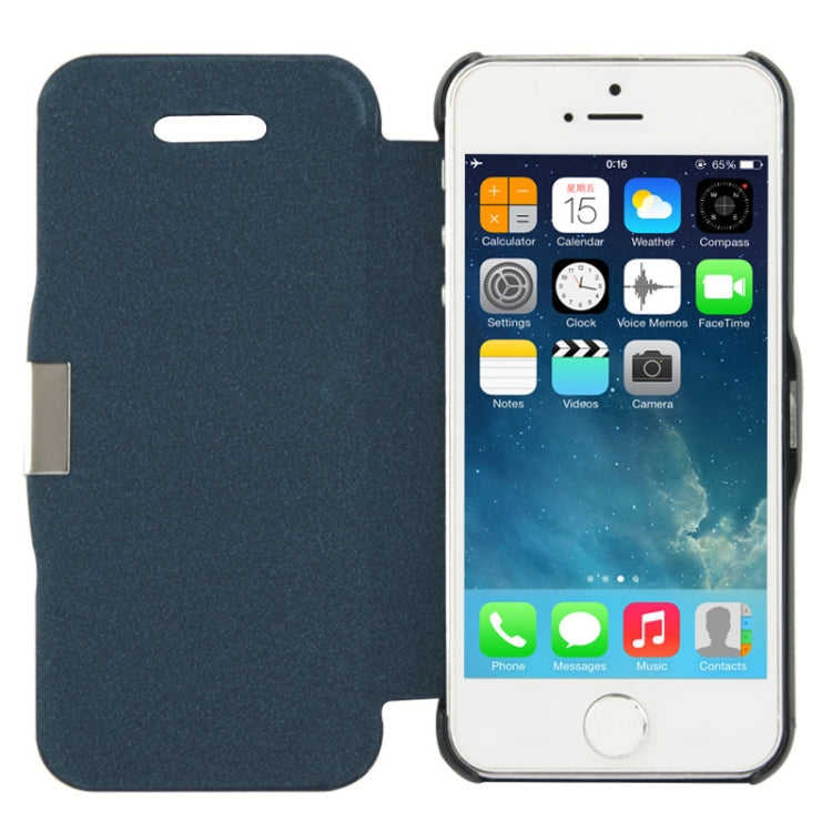 Brush Texture Flip Leather Case with Magnet Button for iPhone 5 & 5s & SE & SE