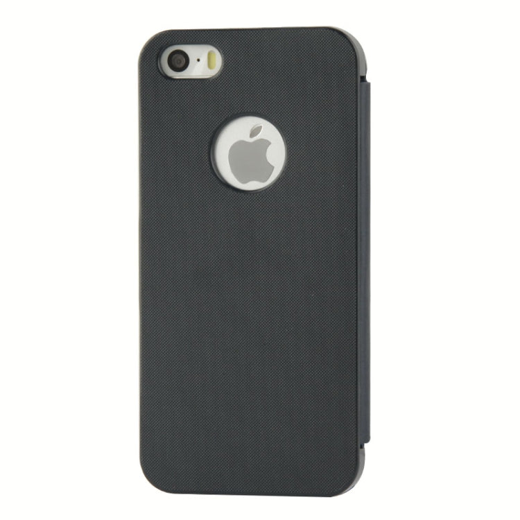 Brush Texture Flip Leather Case with Magnet Button for iPhone 5 & 5s & SE & SE