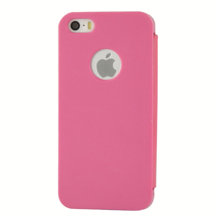 Brush Texture Flip Leather Case with Magnet Button for iPhone 5 & 5s & SE & SE