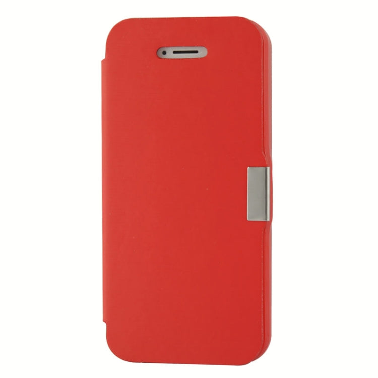 Brush Texture Flip Leather Case with Magnet Button for iPhone 5 & 5s & SE & SE