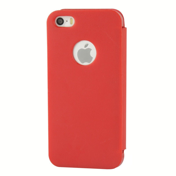 Brush Texture Flip Leather Case with Magnet Button for iPhone 5 & 5s & SE & SE