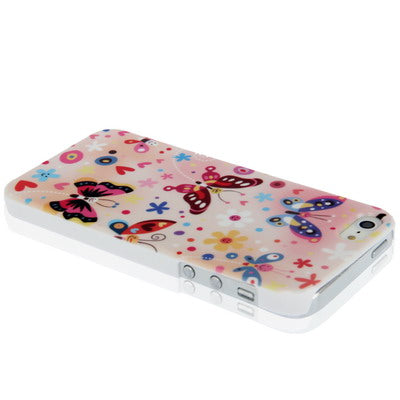 Butterfly Style Plastic Protective Case for iPhone 5 & 5s & SE