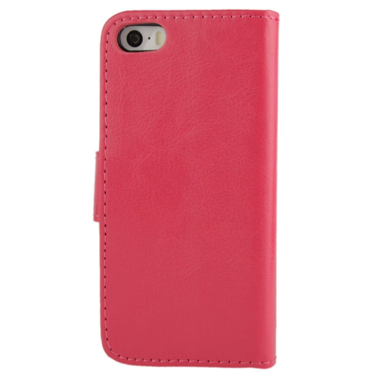 Fine Sheepskin Texture Flip Leather Case with Credit Card Slots & Holder for iPhone 5 & 5s & SE & SE