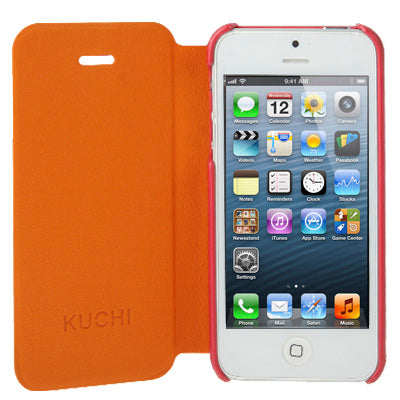 KUCHI Crazy Horse Texture Leather Case for iPhone 5 & 5s & SE & SE