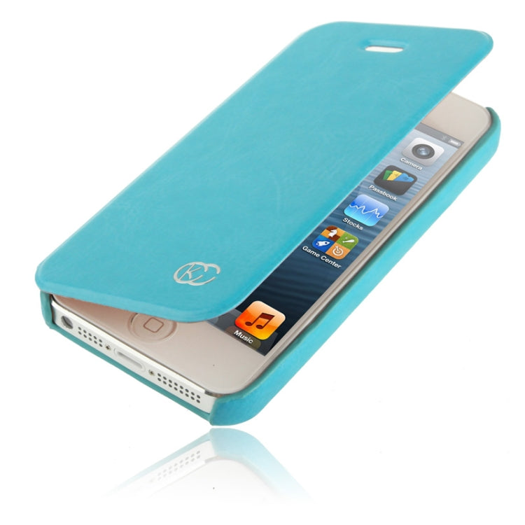 KUCHI Crazy Horse Texture Leather Case for iPhone 5 & 5s & SE & SE