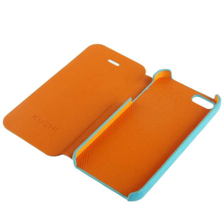 KUCHI Crazy Horse Texture Leather Case for iPhone 5 & 5s & SE & SE