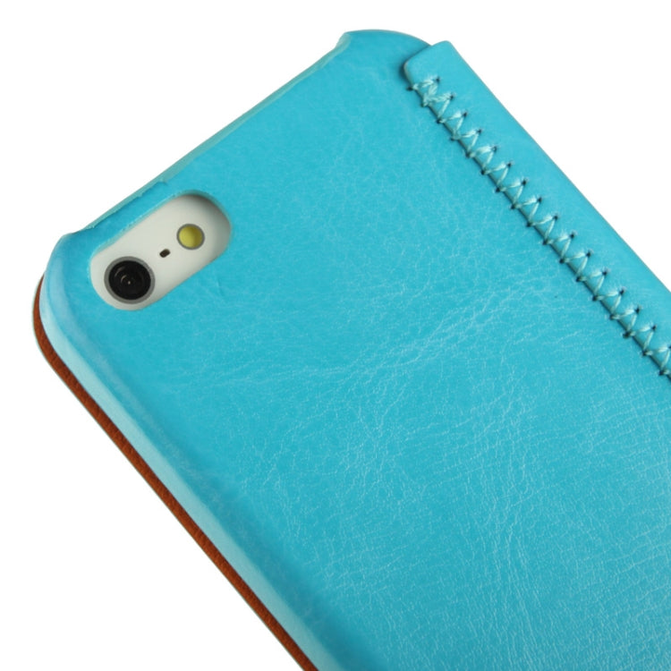 KUCHI Crazy Horse Texture Leather Case for iPhone 5 & 5s & SE & SE