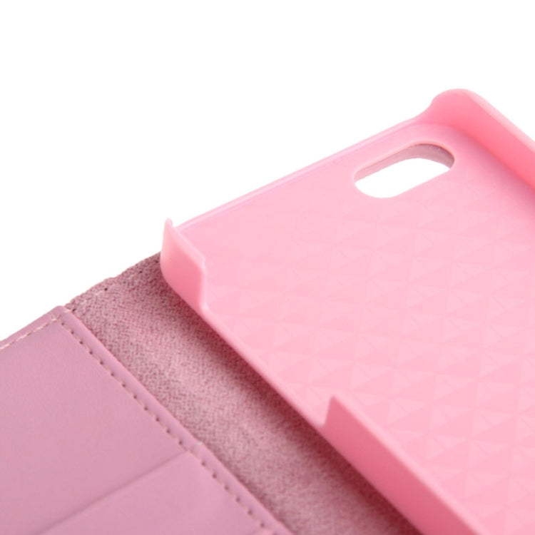 Needlework Line Texture Plaid Pattern Soft Leather Case with Credit Card Slots & Holder for iPhone 5 & 5s & SE & SE