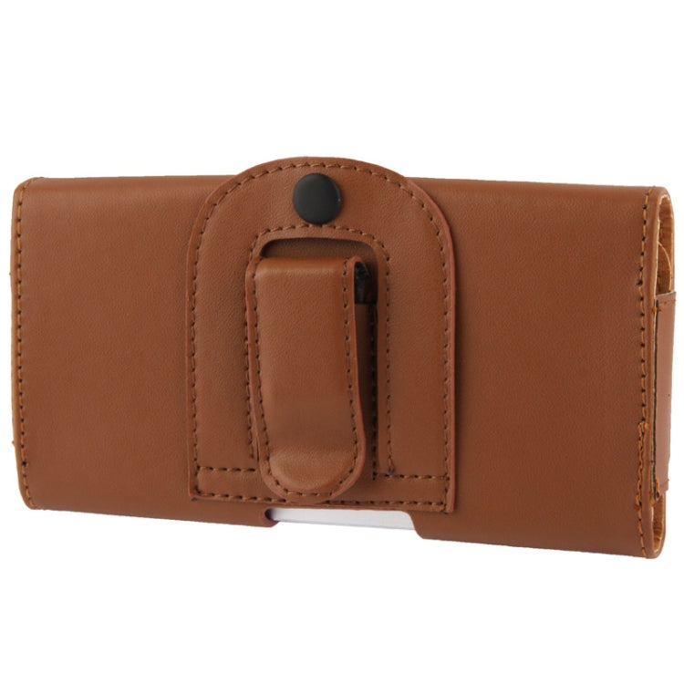 Wallet Style Leather Case with Belt Clip for iphone 5 & 5C & 5S (Brown)