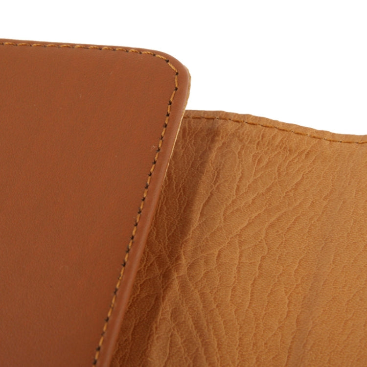 Wallet Style Leather Case with Belt Clip for iphone 5 & 5C & 5S (Brown)