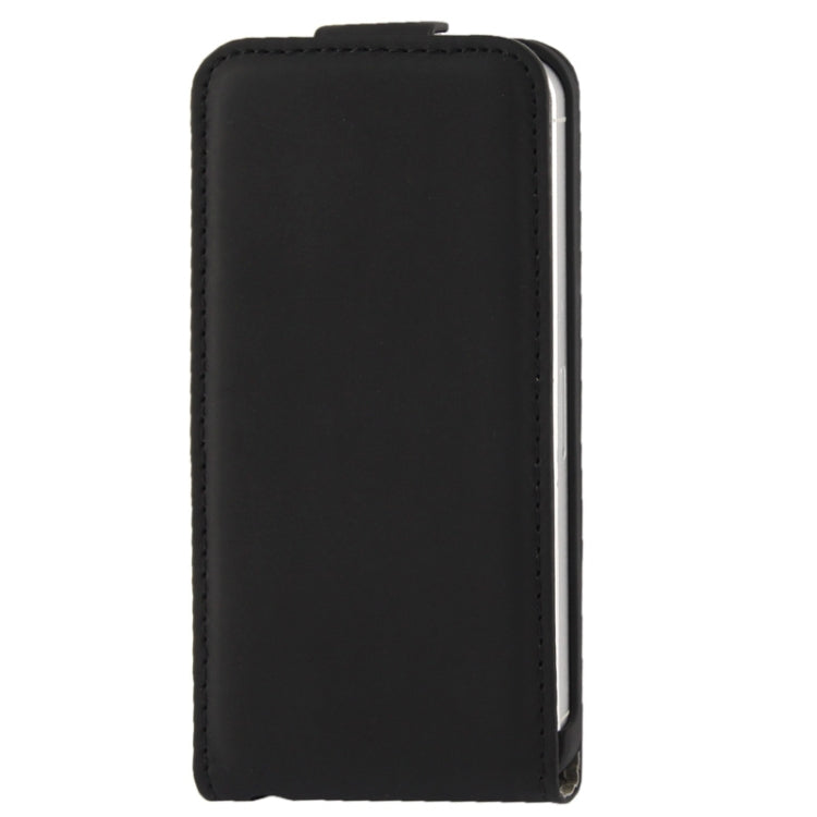 Vertical Flip Leather Case for iPhone 5C (Black)