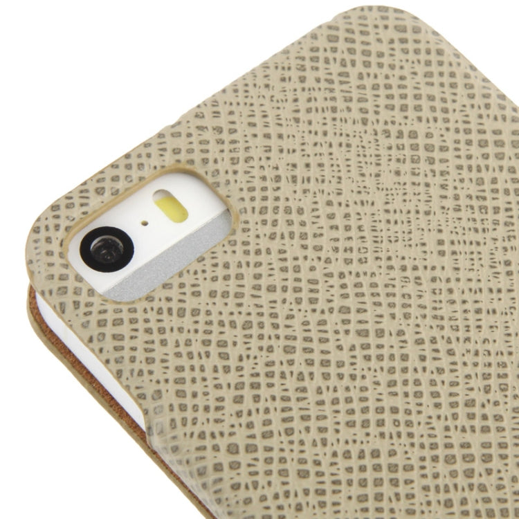 Thermal Styling Cross Texture Leather Case for iPhone 5 & 5s & SE & SE