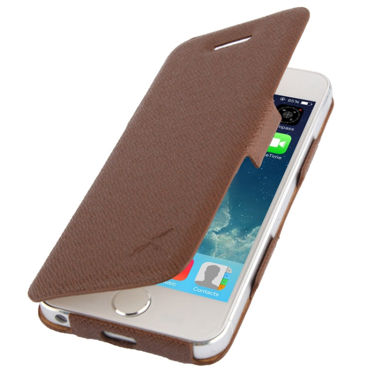 Thermal Styling Cross Texture Leather Case for iPhone 5 & 5s & SE & SE