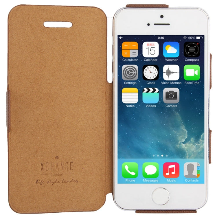 Thermal Styling Cross Texture Leather Case for iPhone 5 & 5s & SE & SE