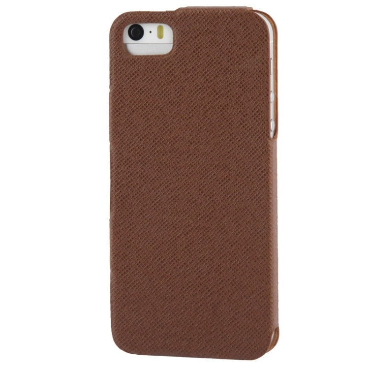 Thermal Styling Cross Texture Leather Case for iPhone 5 & 5s & SE & SE