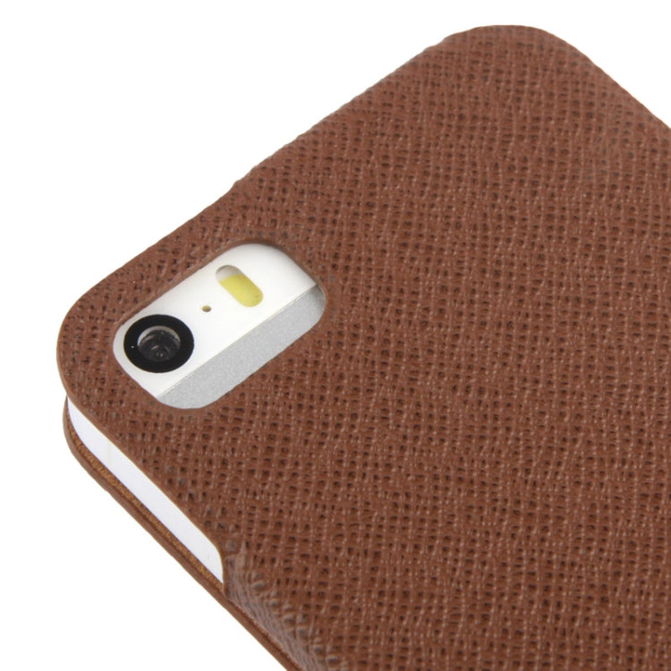 Thermal Styling Cross Texture Leather Case for iPhone 5 & 5s & SE & SE