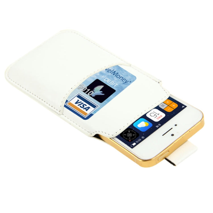 Crazy Horse Texture Leather Case Pocket Pouch Sleeve Bag with Pull Up Tab & Card Slot for iPhone 5 & 5s & SE & SE & 5C