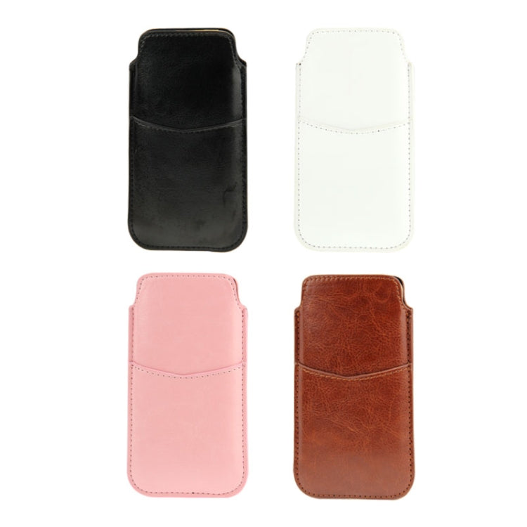 Crazy Horse Texture Leather Case Pocket Pouch Sleeve Bag with Pull Up Tab & Card Slot for iPhone 5 & 5s & SE & SE & 5C