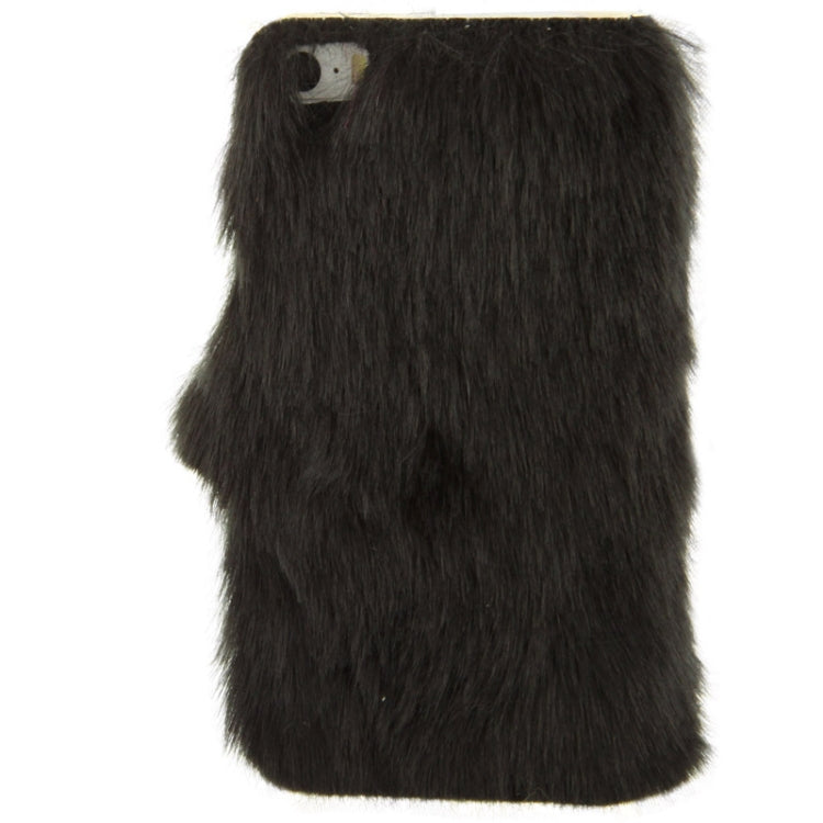 Diamond Encrusted Winter Warm Fur Leather Case with Credit Card Slot & Holder for iPhone 5 & 5s & SE & SE
