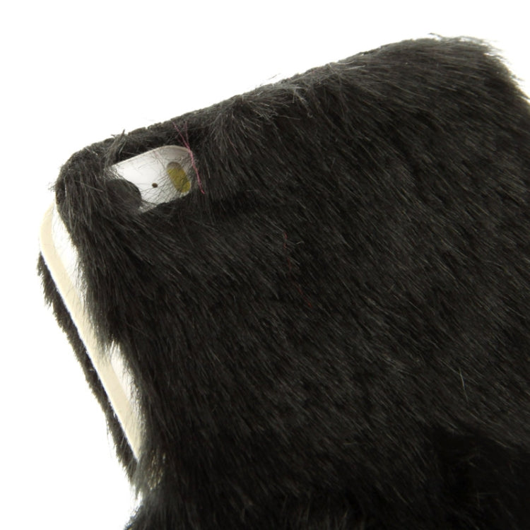 Diamond Encrusted Winter Warm Fur Leather Case with Credit Card Slot & Holder for iPhone 5 & 5s & SE & SE