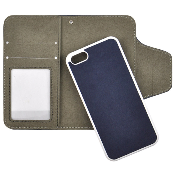 2 in 1 Detachable Frosted Texture Leather Case with Credit Card Slot & Holder for iPhone 5 & 5s & SE & SE