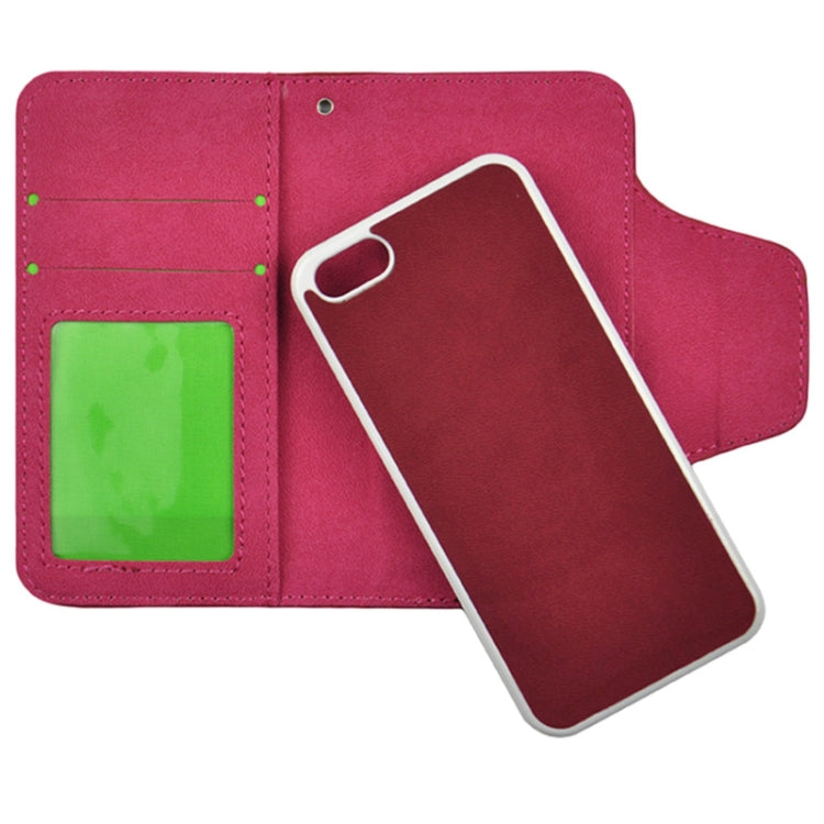 2 in 1 Detachable Frosted Texture Leather Case with Credit Card Slot & Holder for iPhone 5 & 5s & SE & SE