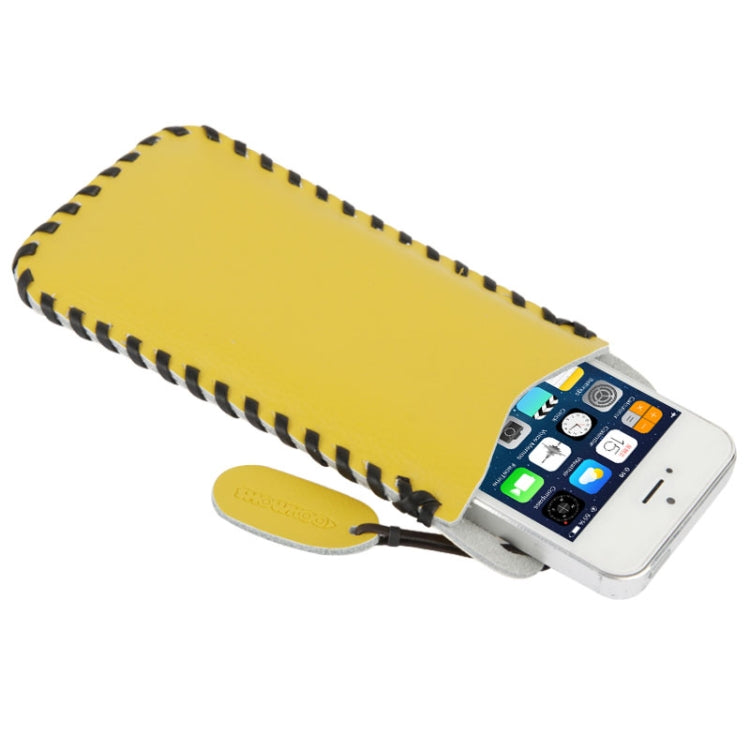 SHOWKOO Lichi Texture Vertical Style Leather Case with Lanyards for iPhone 5 & 5s & SE & SE