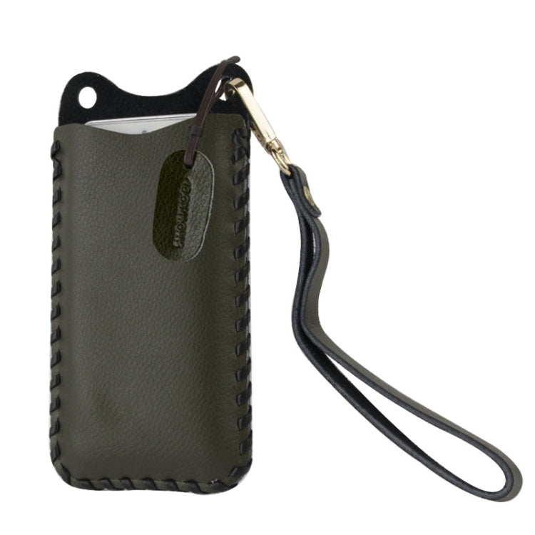 SHOWKOO Lichi Texture Vertical Style Leather Case with Lanyards for iPhone 5 & 5s & SE & SE