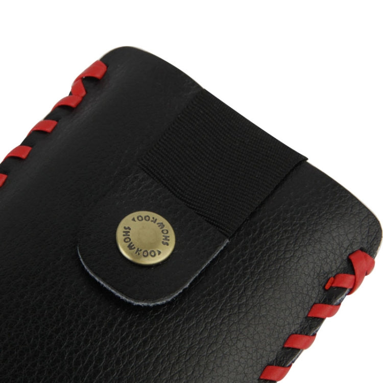 SHOWKOO Litchi Texture Vertical Style Snap Button Leather Case for iPhone 5 & 5S
