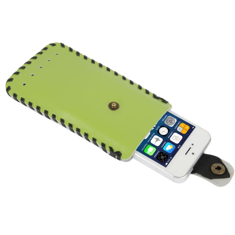 SHOWKOO Litchi Texture Vertical Style Snap Button Leather Case for iPhone 5 & 5S