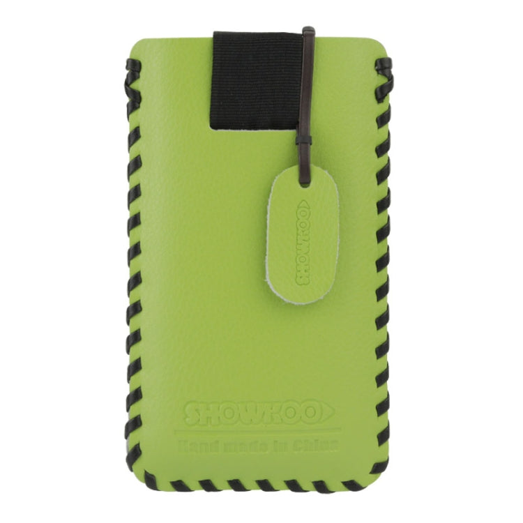 SHOWKOO Litchi Texture Vertical Style Snap Button Leather Case for iPhone 5 & 5S